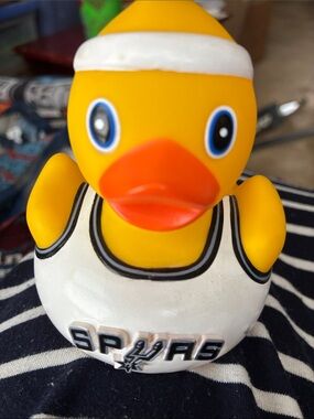 San Antonio Spurs Rubber Duck - Yellow & White
